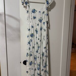 ARULA Blue and White Floral Dress NEW! NEVER WORN!
